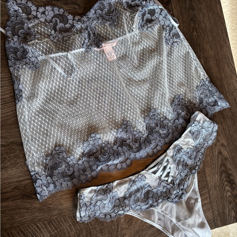 Victoria's Secret Blue Lace Camisole - Picture 5 of 6
